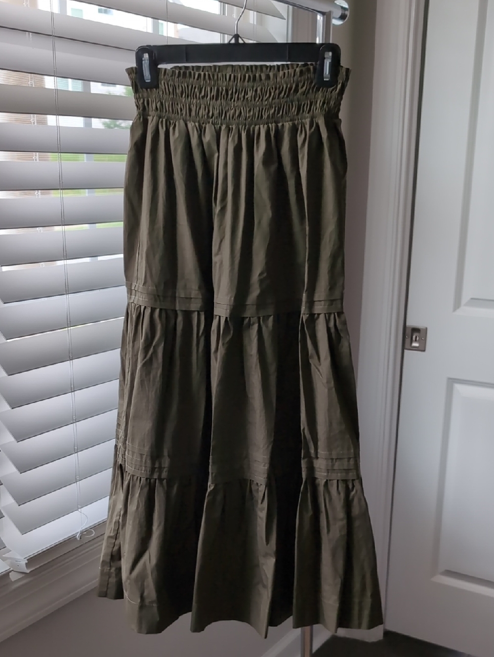THML Olive Green Maxi Skirt Small